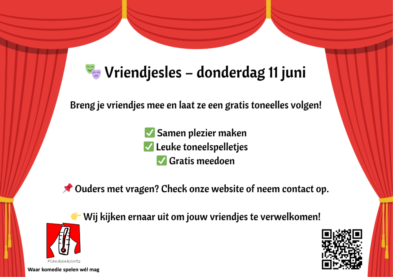 Laatste toneelles met vriendjes!